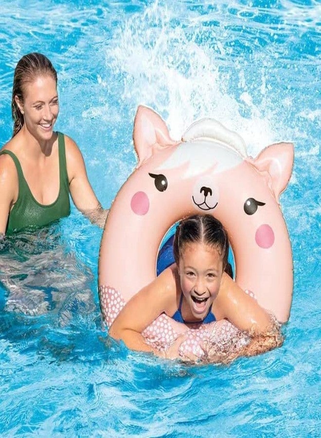 OANGO Inflatable Swimming Ring Fancy Tube Swim Ring 60cm Party Pools Swim Plastic Air Rings for Kids Size - 24''inch - Image 4